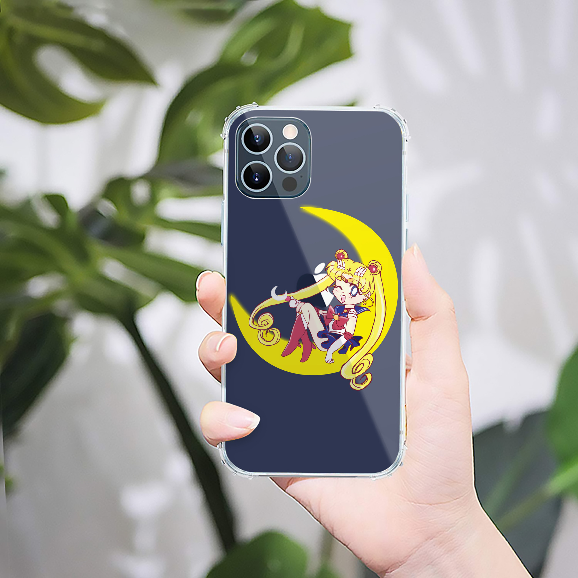 （画像用） 美少女戦士セーラームーン 月野 うさぎ つきの うさぎ Sailor Moon Tsukino Usagi 【iPhone 12シリーズ対応】透明スマホケース（クリアソフトケース）